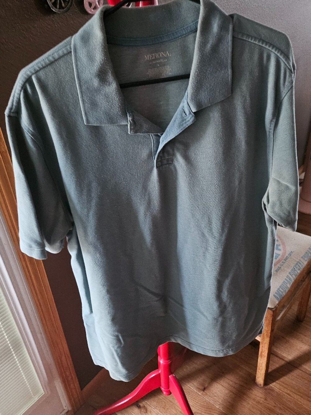 The Ultimate Polo by Merona SS L Light Aqua